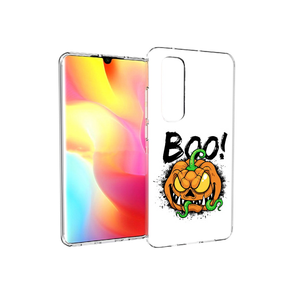 

Чехол MyPads Tocco для Xiaomi Mi Note 10 Lite Хэллоуин бу (PT149714.254.193), Прозрачный, Tocco
