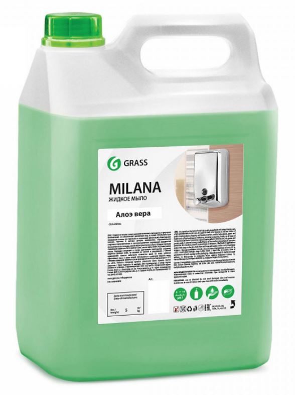

Крем-мыло жидкое Grass Milana, алоэ вера, 5 л