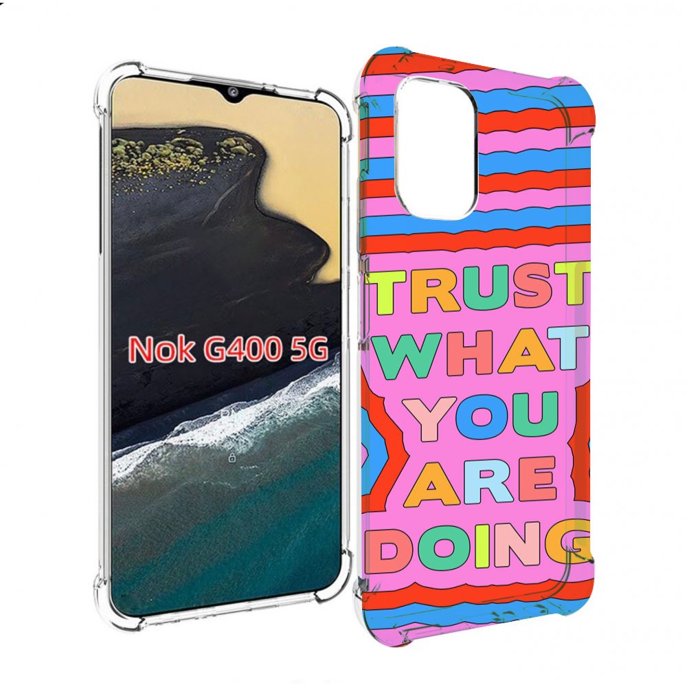 

Чехол MyPads верь-в-то-что-ты-делаешь для Nokia G400 5G, Прозрачный, Tocco