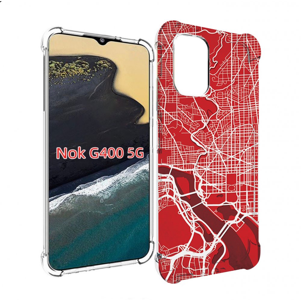 

Чехол MyPads векторная-карта для Nokia G400 5G, Прозрачный, Tocco
