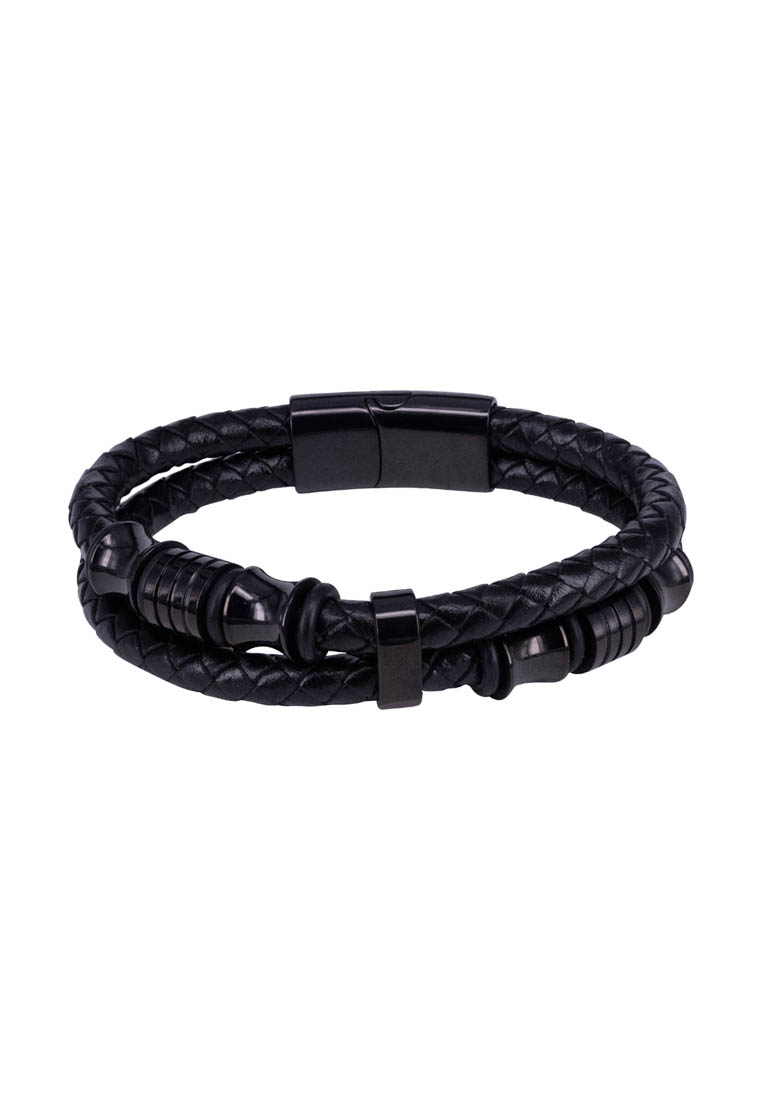 

Браслет унисекс OTOKODESIGN 54040 кожаный черный, 54040