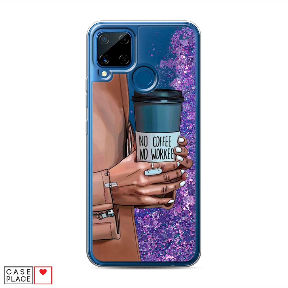 

Чехол Awog на Realme C15 "No coffee", Разноцветный, 255092-1