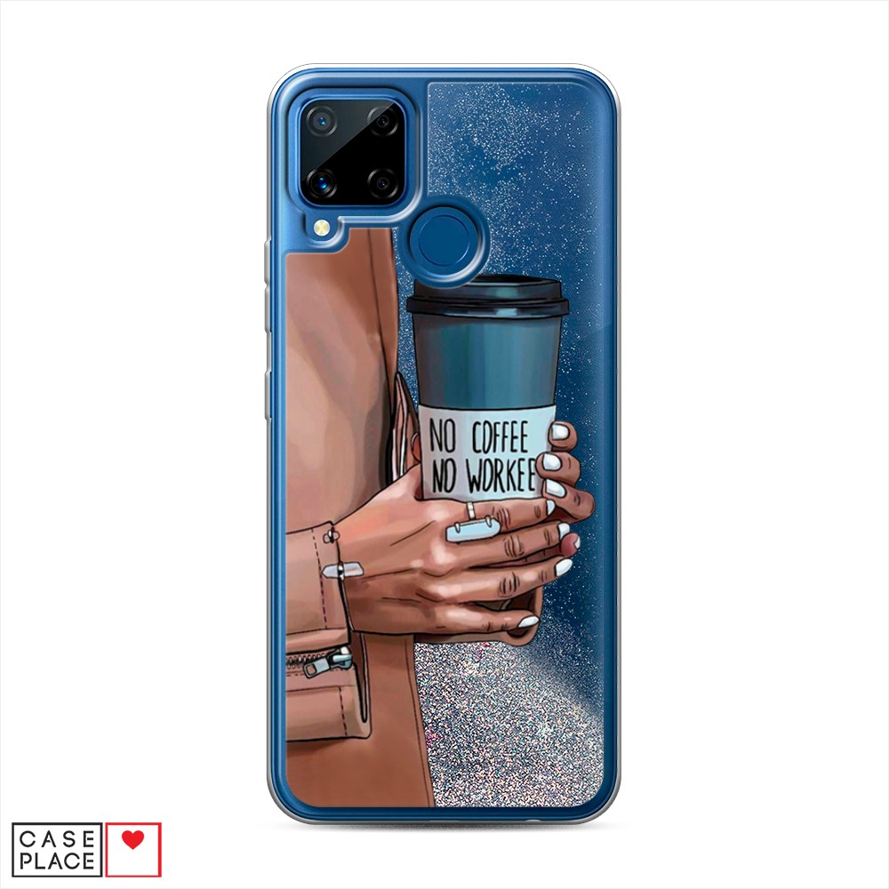 

Чехол Awog на Realme C15 "No coffee", Разноцветный, 255091-1
