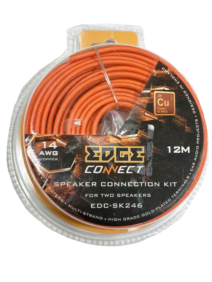 

Комплект проводов для подключения автоакустики EDGE EDC-SK246, кабель акустический, 12 м.