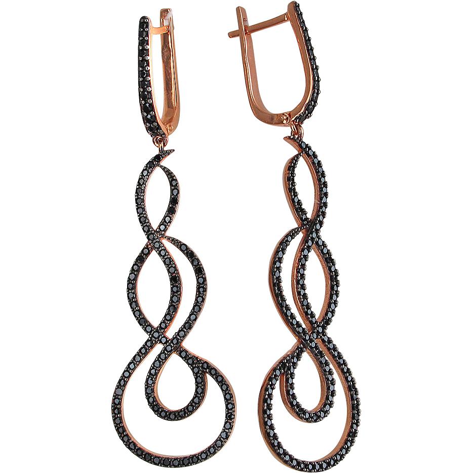 

Серьги женские из серебра Эстет 01С2510609А-1, фианит, 01С2510609А-1