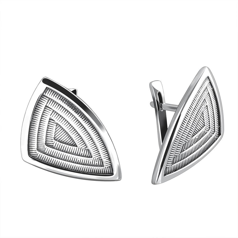 

Серьги женские из серебра Эстет К3С053322Ч, без вставки, К3С053322Ч