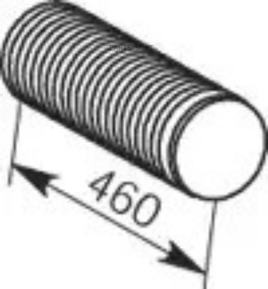 

Гофра глушителя !(нерж) Premium D=140 L=460\RVI Magnum 1шт