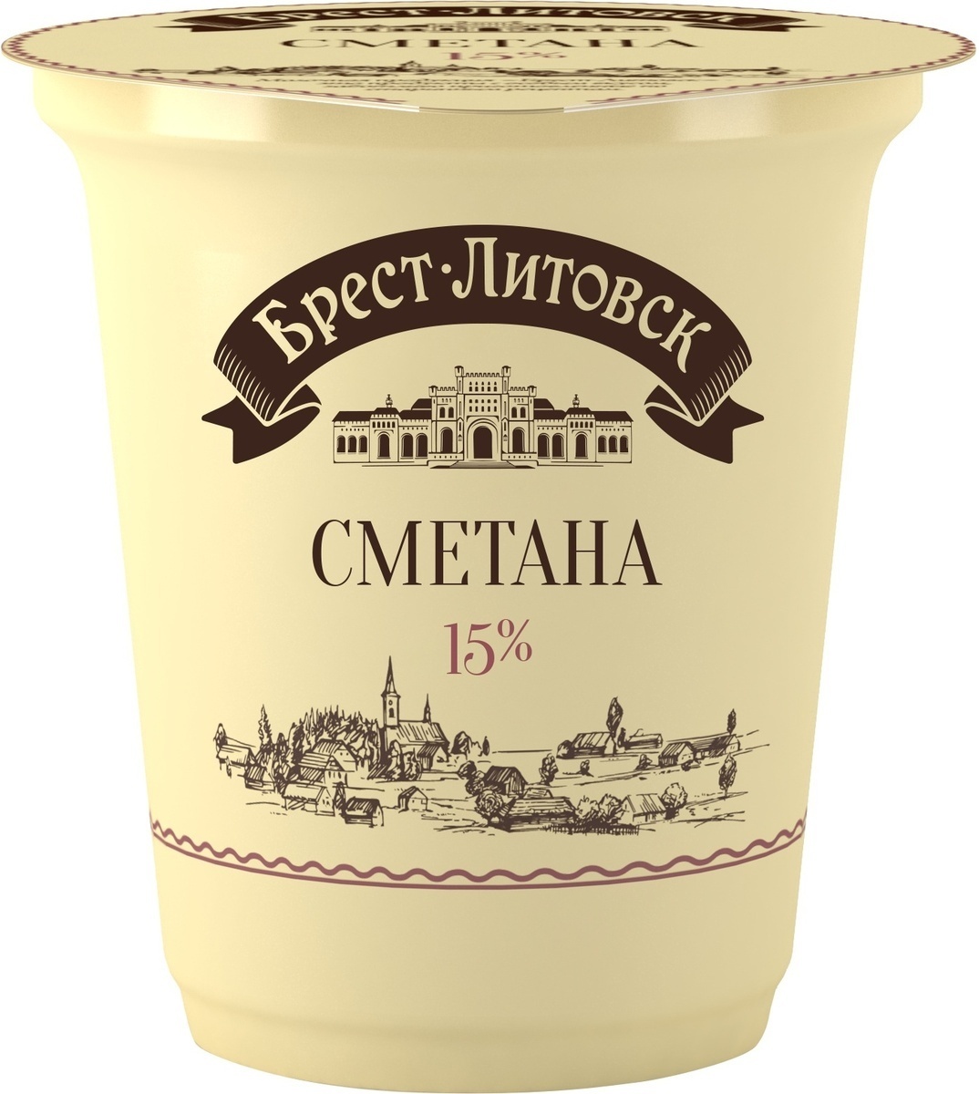 Сметана Брест-Литовск 15% 300 г