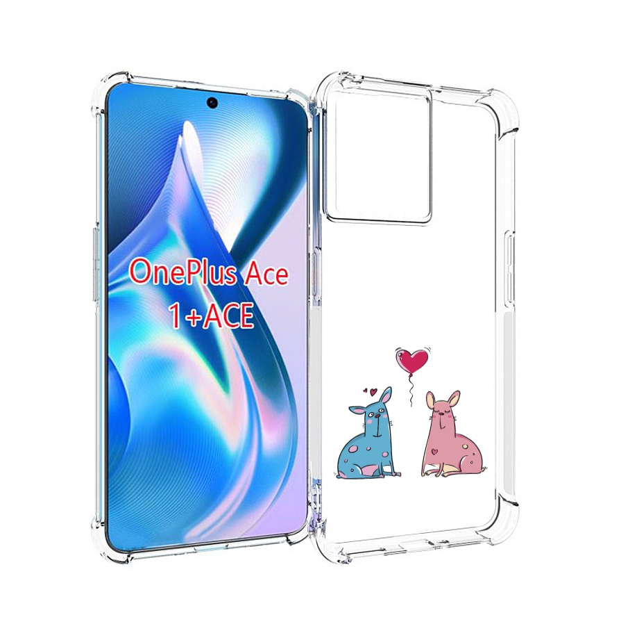 

Чехол MyPads Лама любовь для OnePlus Ace, Прозрачный, Tocco