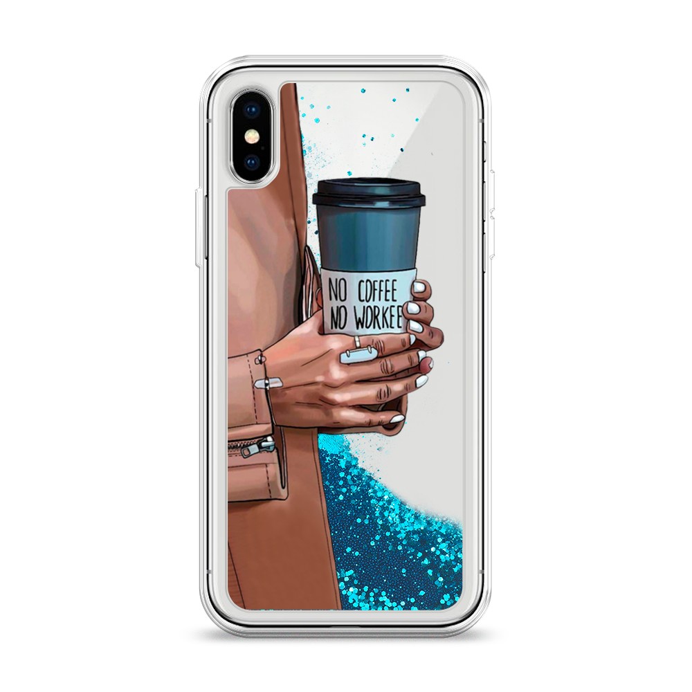 

Чехол Awog на Apple iPhone X (10) / Айфон X (10) "No coffee", Разноцветный, 11093-1