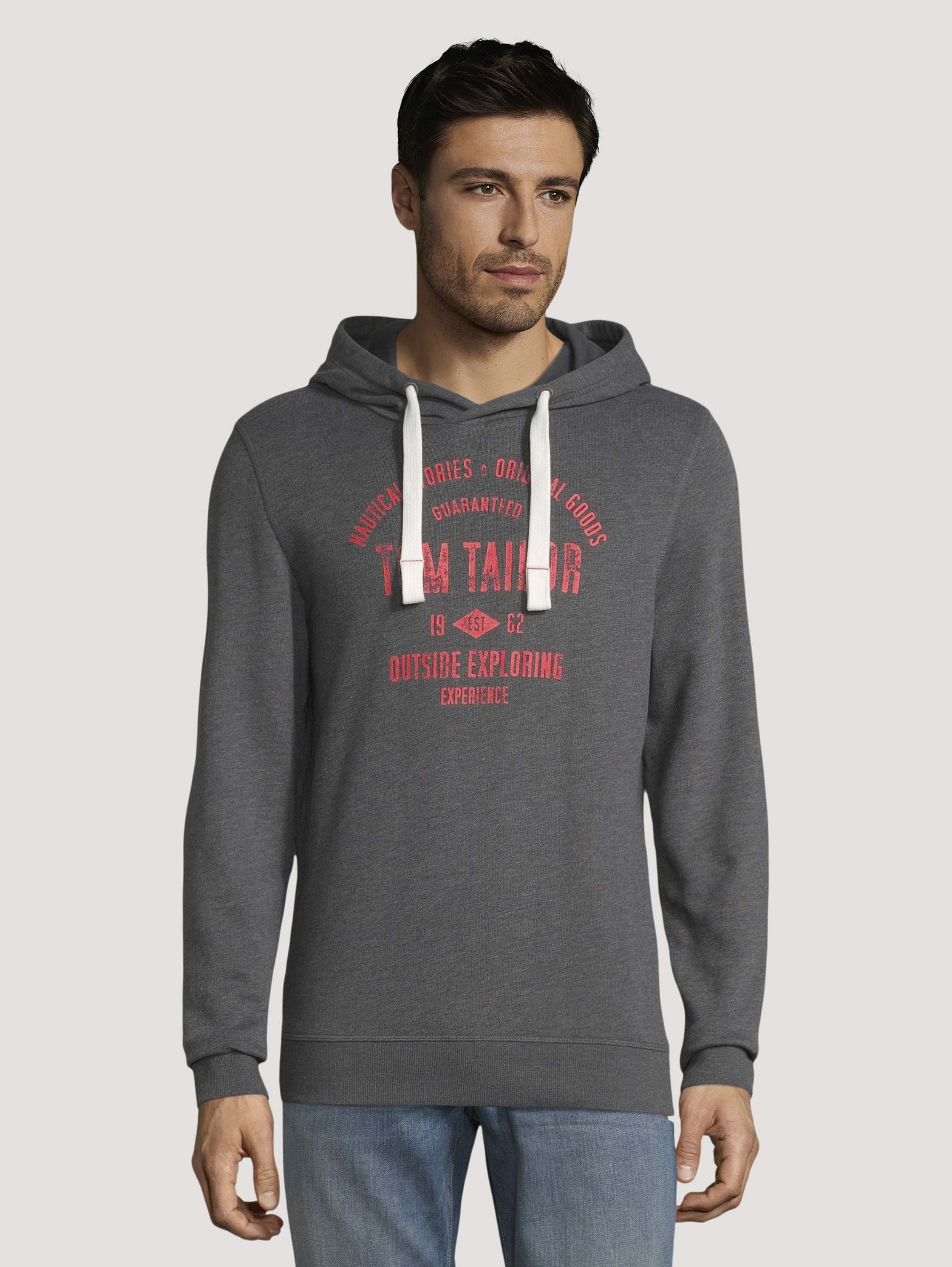 

Толстовка мужская TOM TAILOR 1026612 серая XL, 1026612