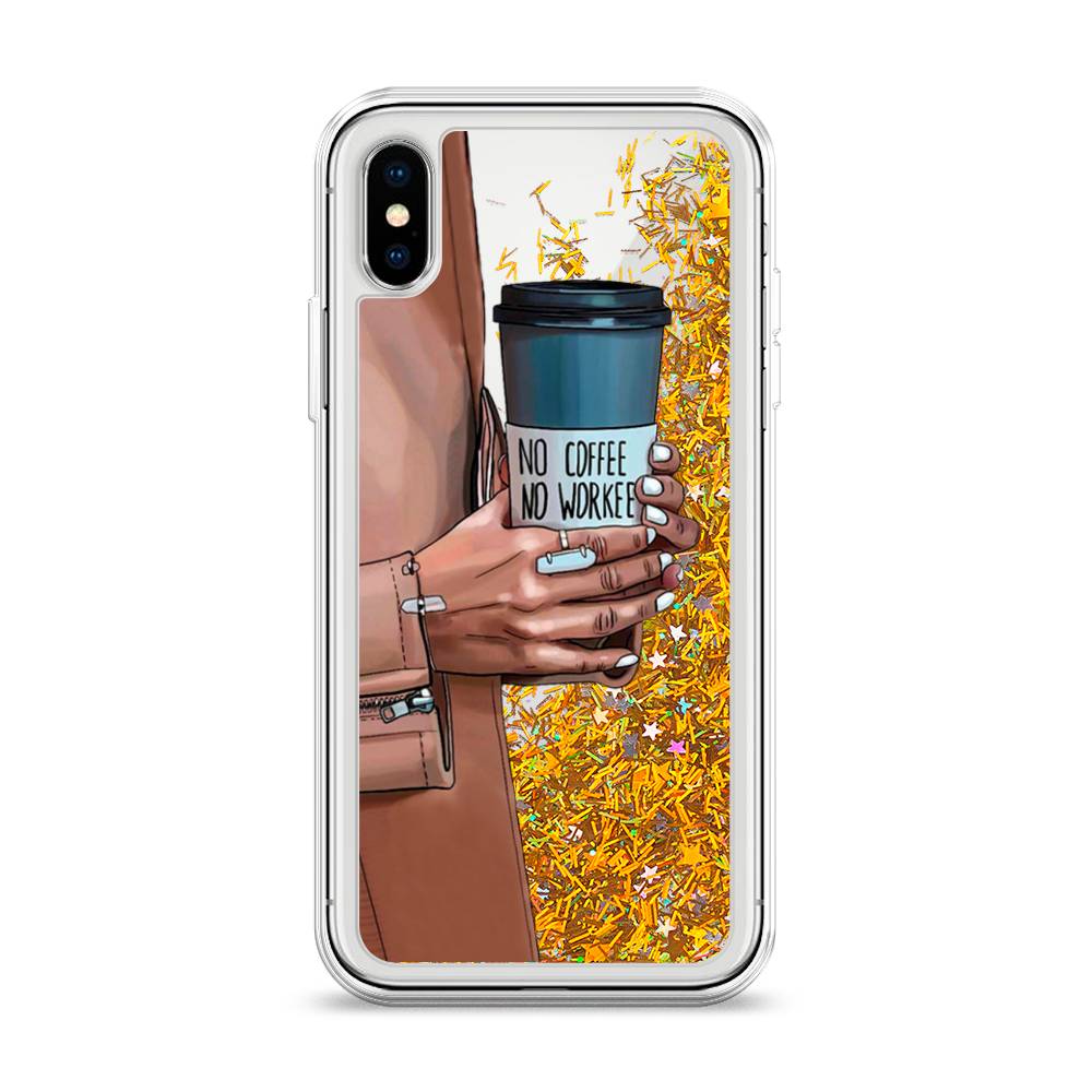 

Чехол Awog на Apple iPhone X (10) / Айфон X (10) "No coffee", 11090-1
