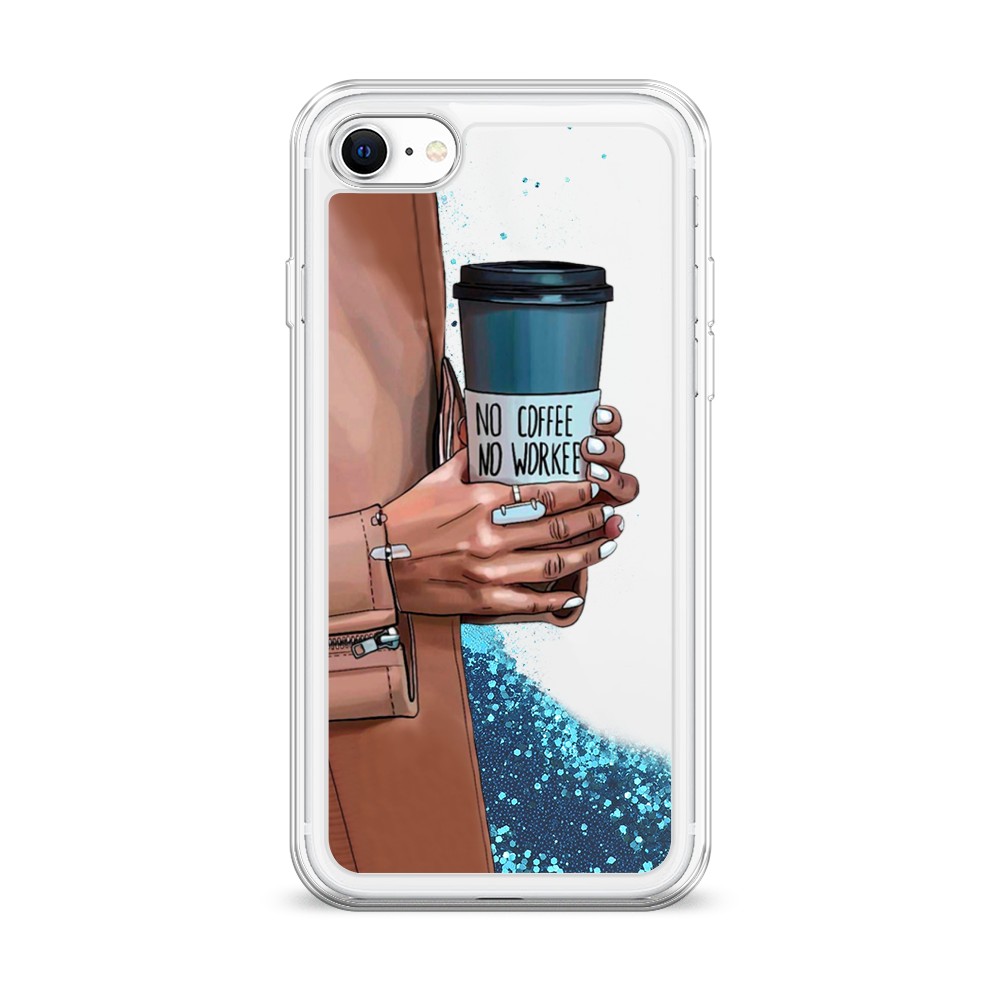

Чехол Awog на Apple iPhone SE 2022 / Айфон SE 2022 "No coffee", Разноцветный, 14893-1