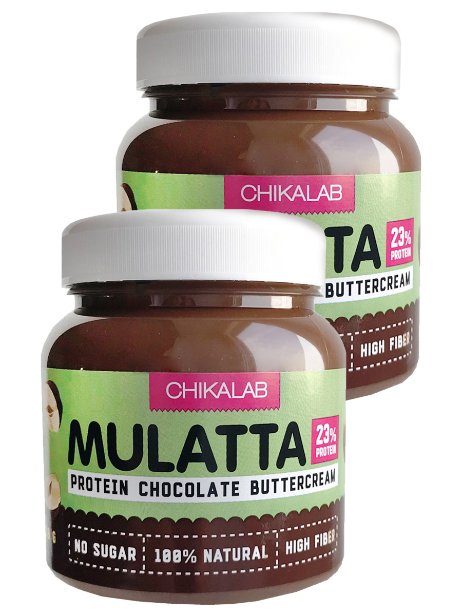 

Шоколадная паста Chikalab Mulatta Macho с фундуком без сахара, 2шт по 250г, Macho