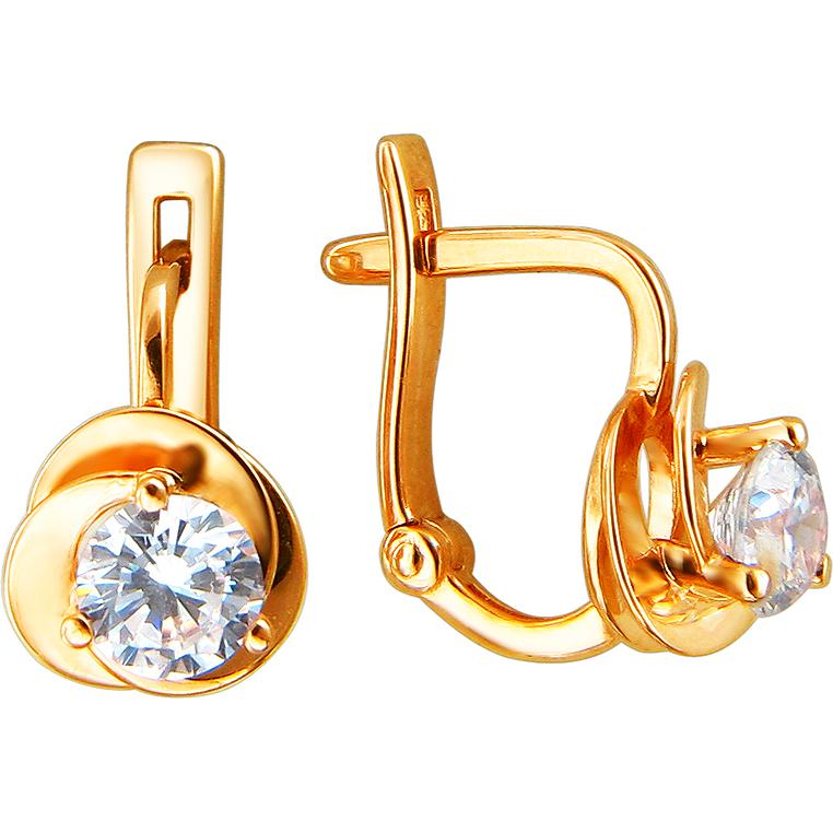 

Серьги женские из золота Эстет 01С1110955, фианит, 01С1110955