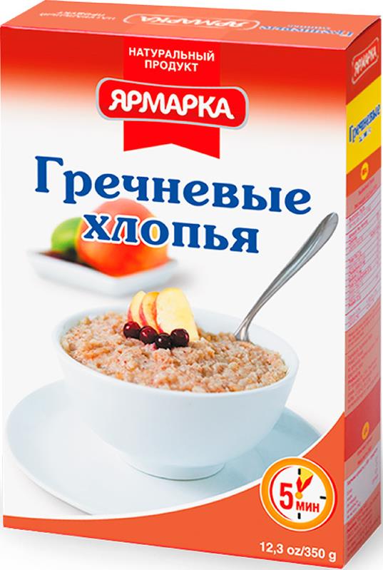 

Хлопья Ярмарка гречневые 350 г