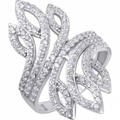 

Кольцо из серебра р.  Эстет 01К1511428, фианит, 01К1511428