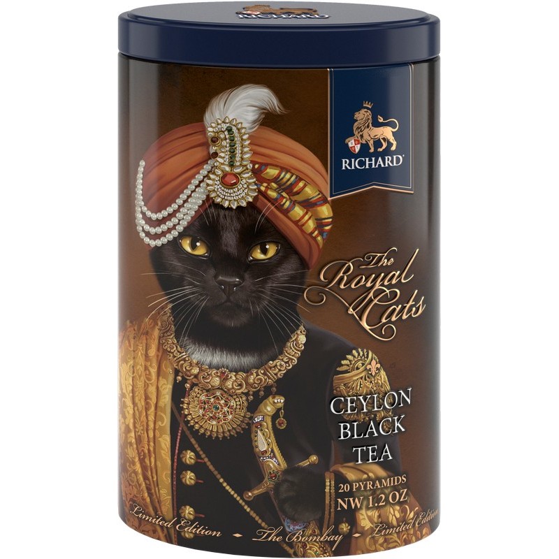 

Чай черный Richard "Royal Cats Bombay", 20 пирамидок