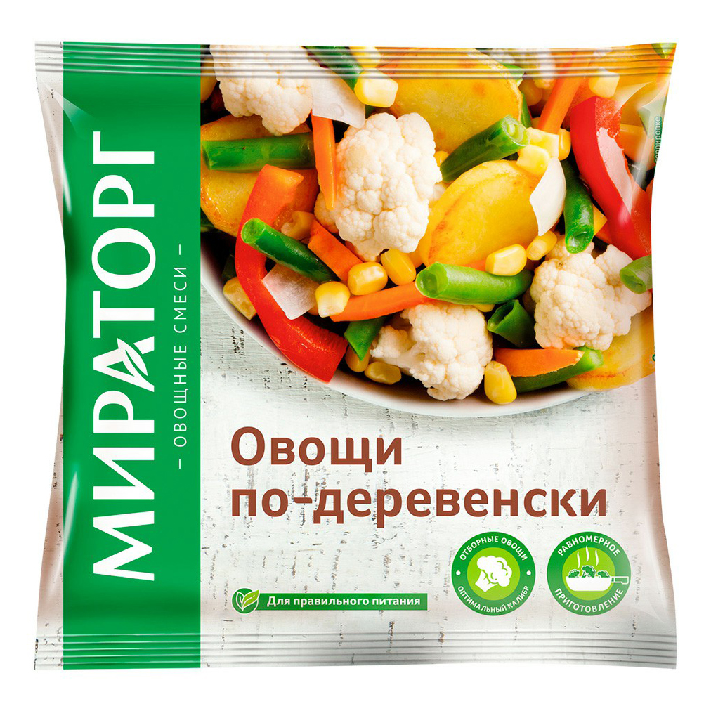 

Смесь Мираторг овощная овощи по-деревенски замороженная 400 г