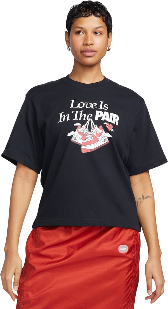 Футболка женская Nike NSW TEE OC 1 BOXY VDAY черная L