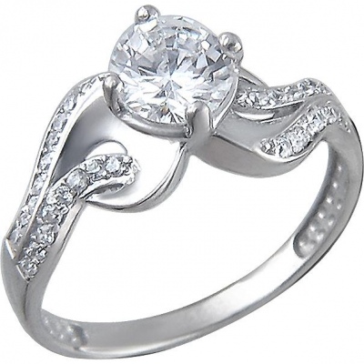 

Кольцо из серебра р. , Эстет 01К1511426, фианит, 01К1511426