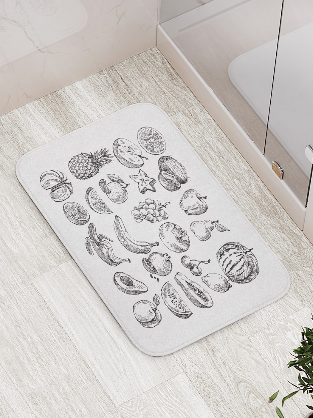 

bath_62319 Коврик противоскользящий для ванной, сауны, бассейна, 77х52 см