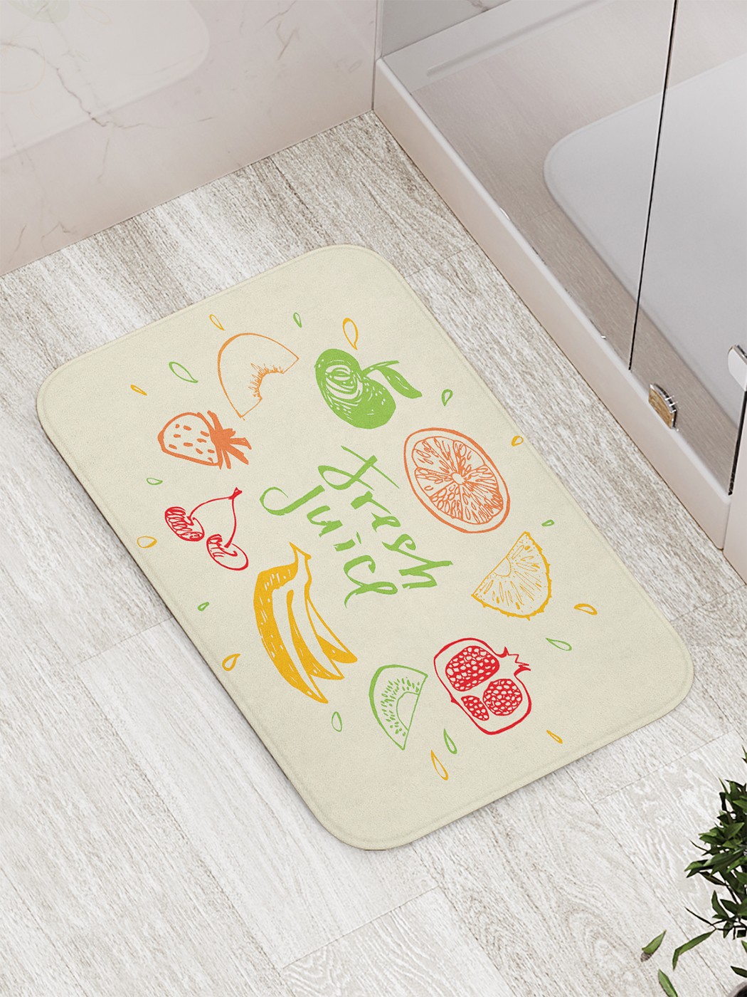 

bath_62314 Коврик противоскользящий для ванной, сауны, бассейна, 77х52 см