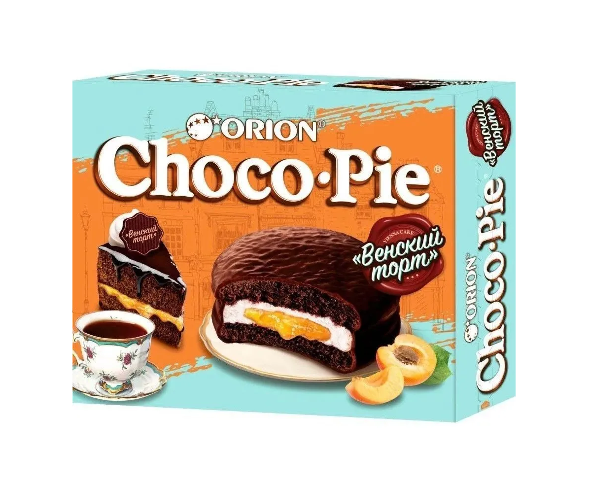 

Пирожное Orion Choco Pie Венский торт, 8x360 г