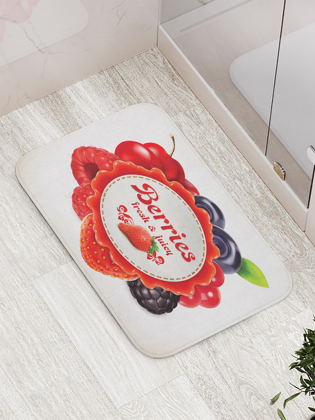 

bath_62311 Коврик противоскользящий для ванной, сауны, бассейна, 77х52 см