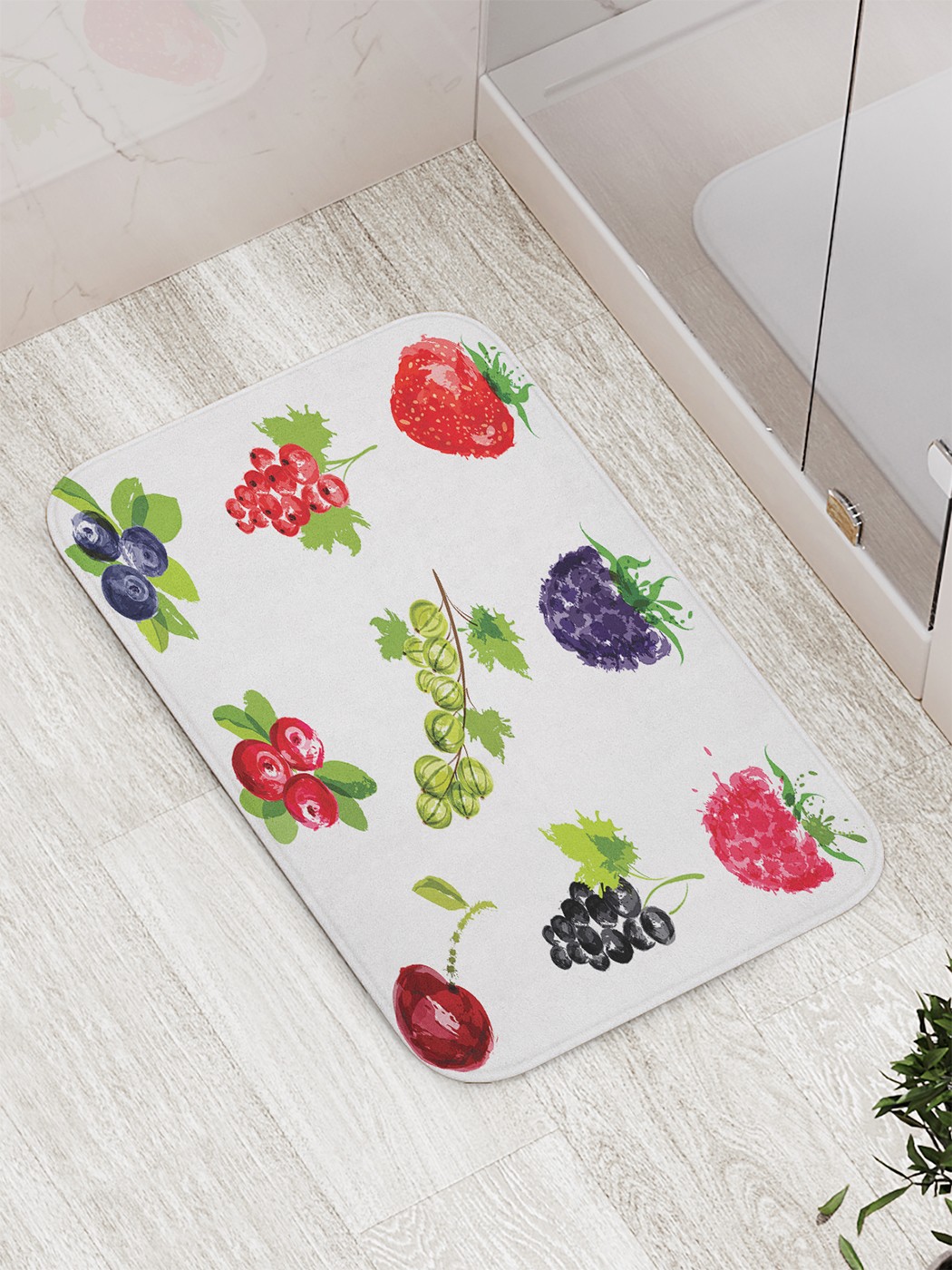 

bath_62305 Коврик противоскользящий для ванной, сауны, бассейна, 77х52 см