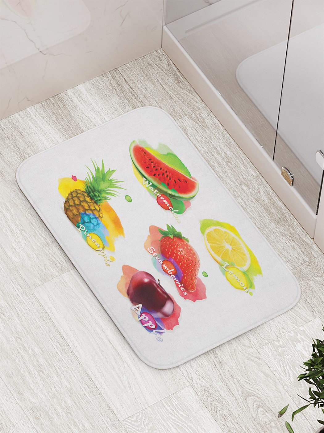 

bath_62295 Коврик противоскользящий для ванной, сауны, бассейна, 77х52 см