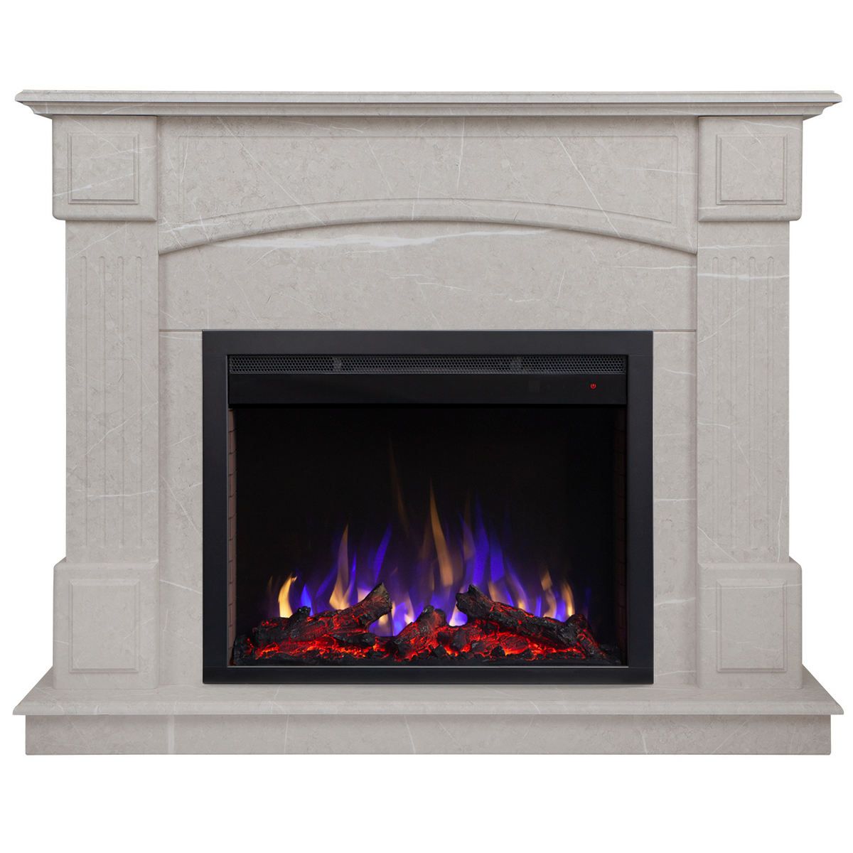 

Электрокамин RealFlame Carolina 25,5 WT-F714 с очагом Saphir 25,5, 6 цветов пламени