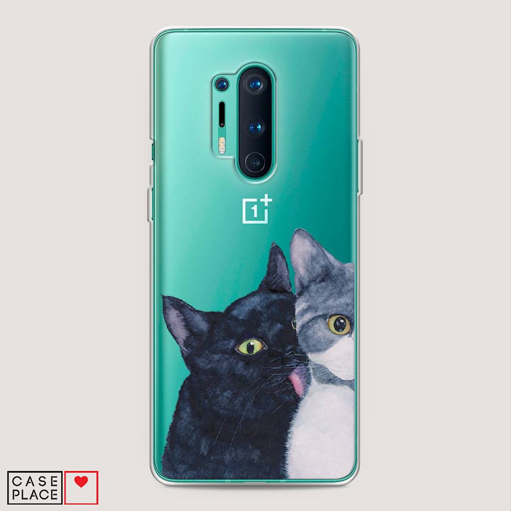 

Чехол Awog на OnePlus 8 Pro / ВанПлас 8 Pro "Кошачья любовь", Синий, 151050-1