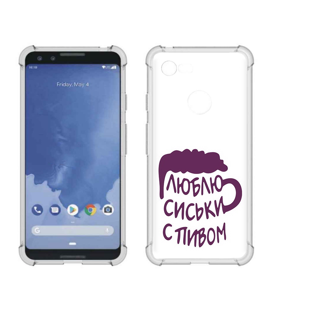 

Чехол MyPads Tocco для Google Pixel 3 люблю пить кружка, Прозрачный, Tocco