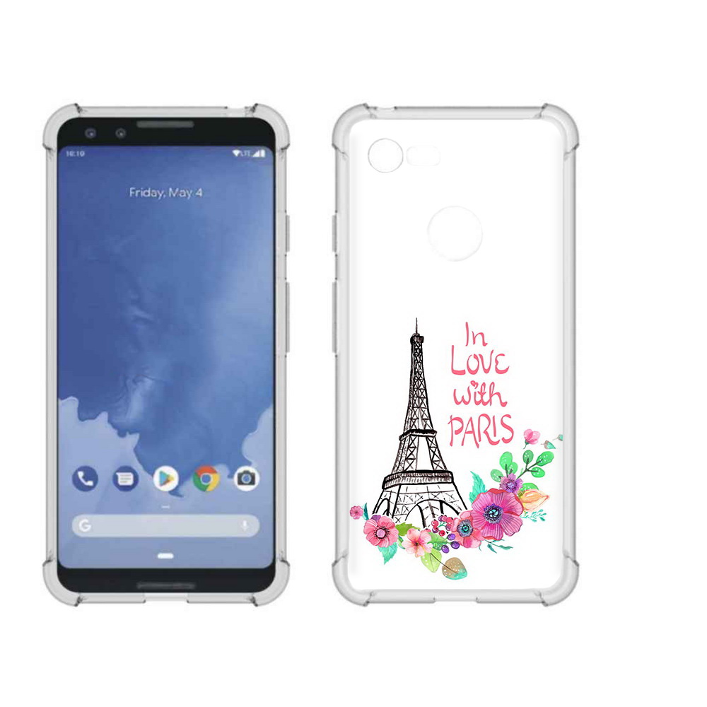 

Чехол MyPads Tocco для Google Pixel 3 любимый париж, Прозрачный, Tocco