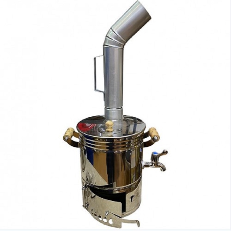 

Самовар походный дровяной Алковар Турист 10 литров, Серебристый, Турист10л