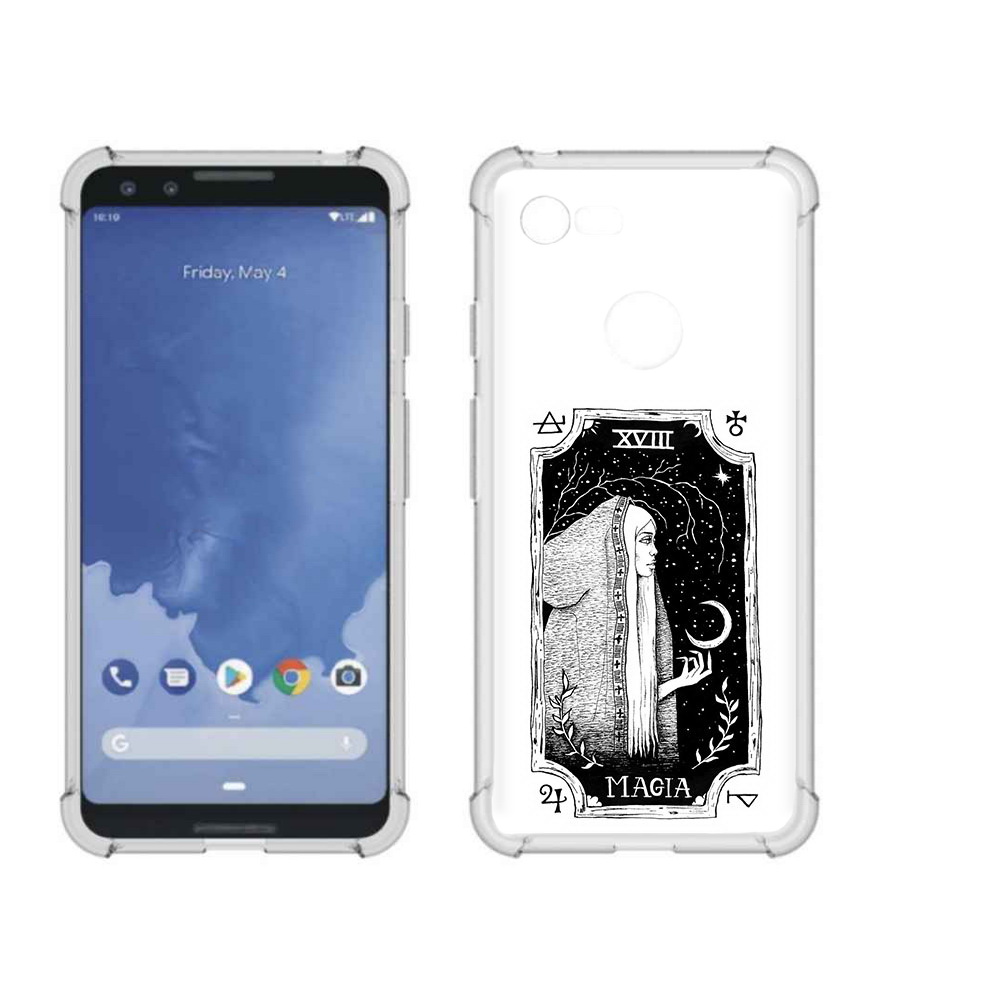 

Чехол MyPads Tocco для Google Pixel 3 лунная магия, Прозрачный, Tocco