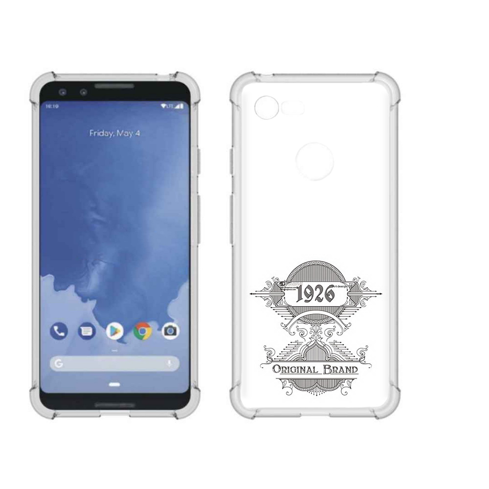 

Чехол MyPads Tocco для Google Pixel 3 логотип черно белый, Прозрачный, Tocco