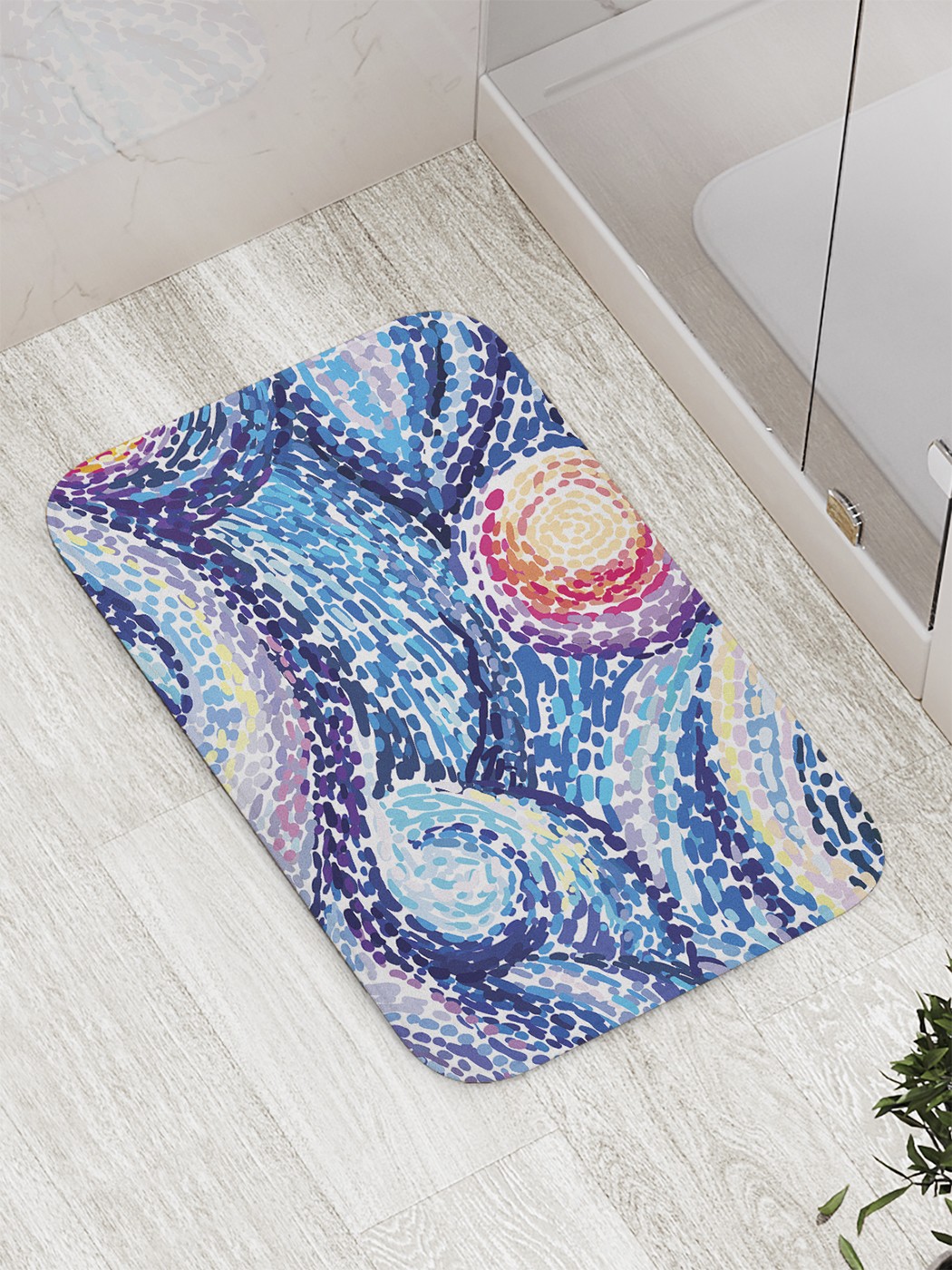 

bath_61980 Коврик противоскользящий для ванной, сауны, бассейна, 77х52 см
