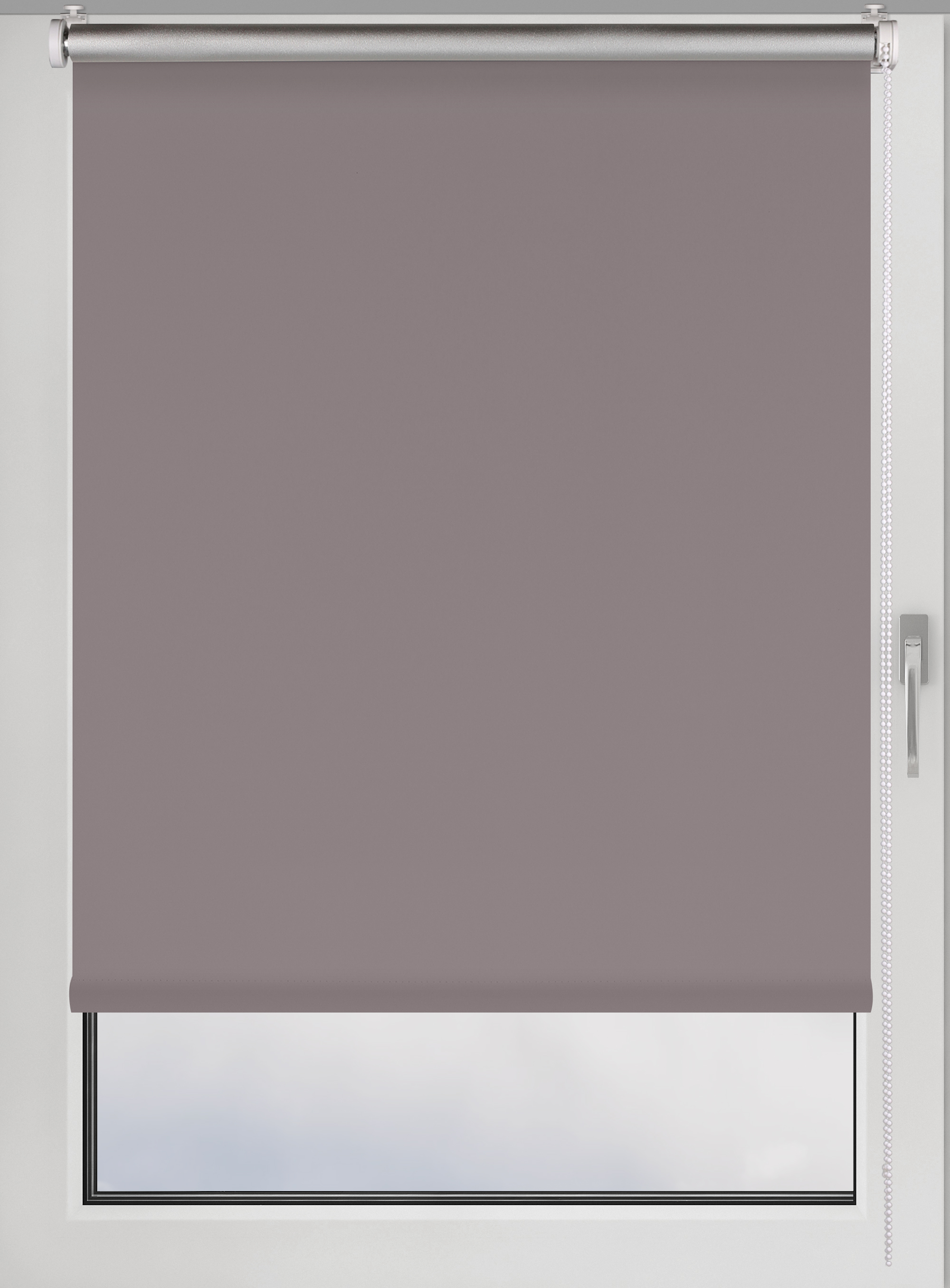 

Штора рулонная Prakto Blackout Silver серая, 100x160 см