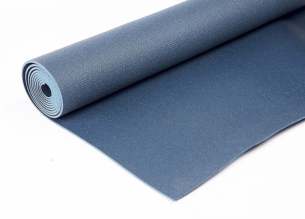 Коврик Ramayoga для йоги Yin-Yang Studio 3 мм, 1.2 кг, 183 см, синий, 60 см