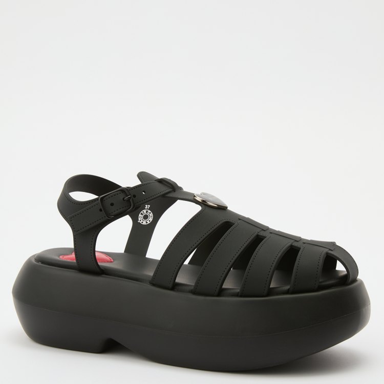 

Сандалии женские Love Moschino JA16247I черные 39 EU, Черный, JA16247I