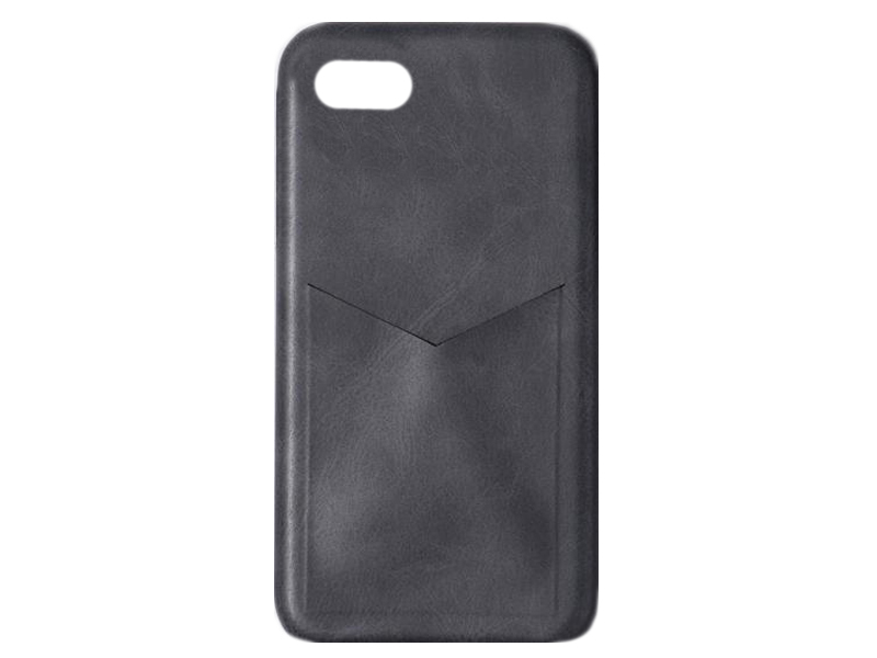 фото Чехол luazon для apple iphone 7 plus/8 plus leatherette с отсеком под карты black 5864449