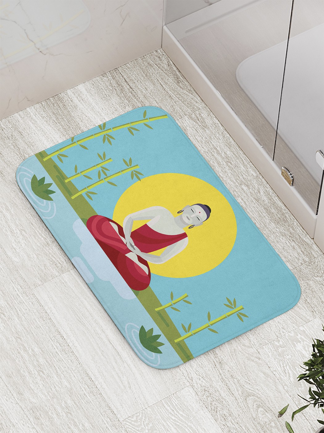 

bath_61956 Коврик противоскользящий для ванной, сауны, бассейна, 77х52 см