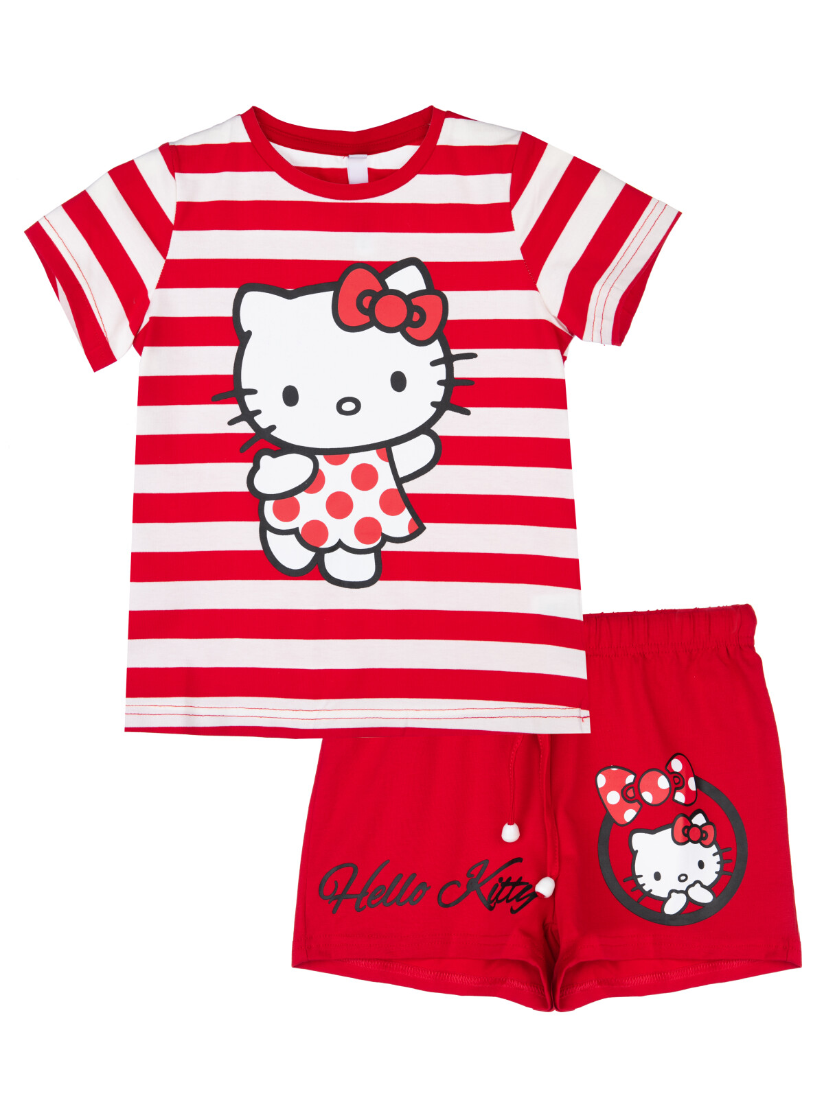 Пижама детская PlayToday Kids 12342082, красный, белый, 122