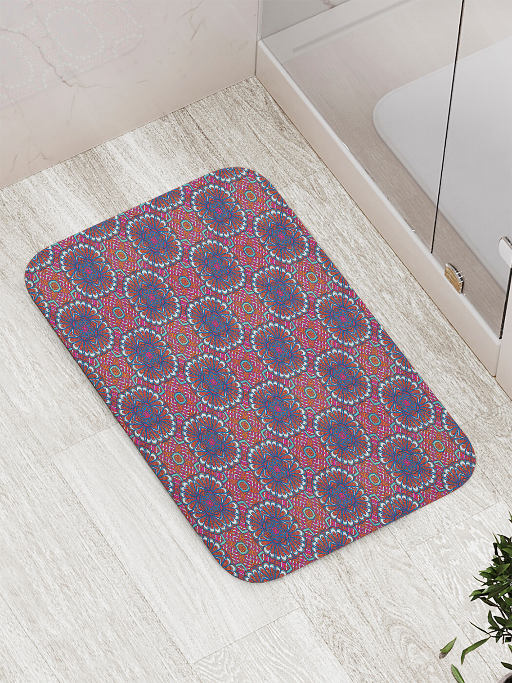 

bath_61945 Коврик противоскользящий для ванной, сауны, бассейна, 77х52 см