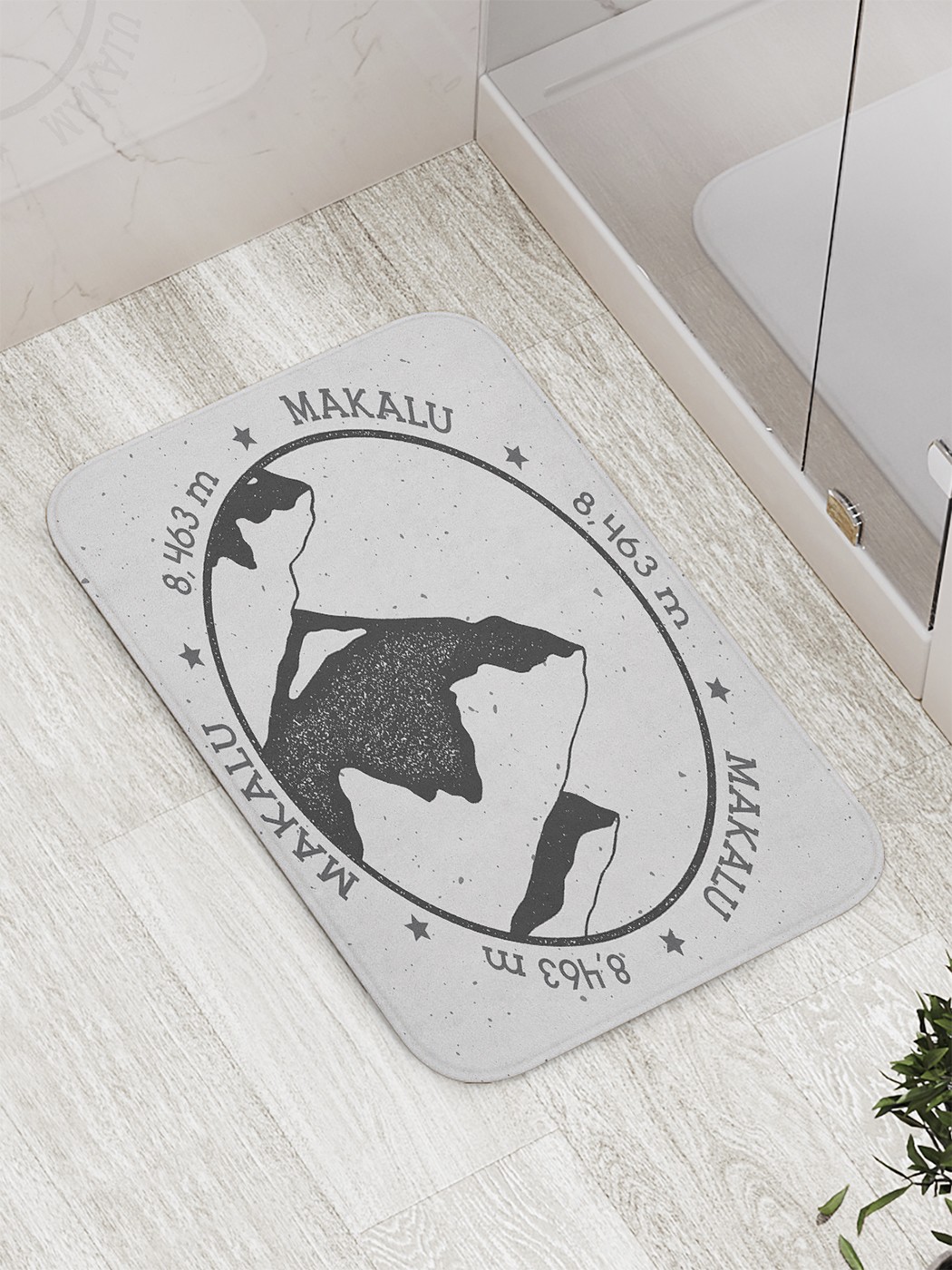 

bath_61942 Коврик противоскользящий для ванной, сауны, бассейна, 77х52 см