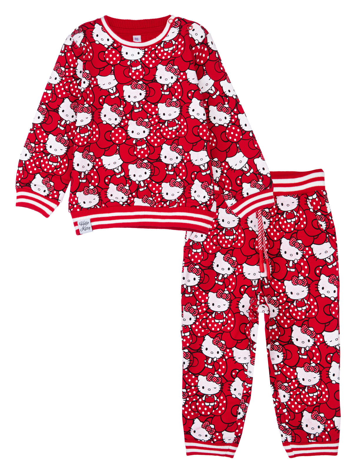 Пижама детская PlayToday Baby 12349004, белый, красный, 92