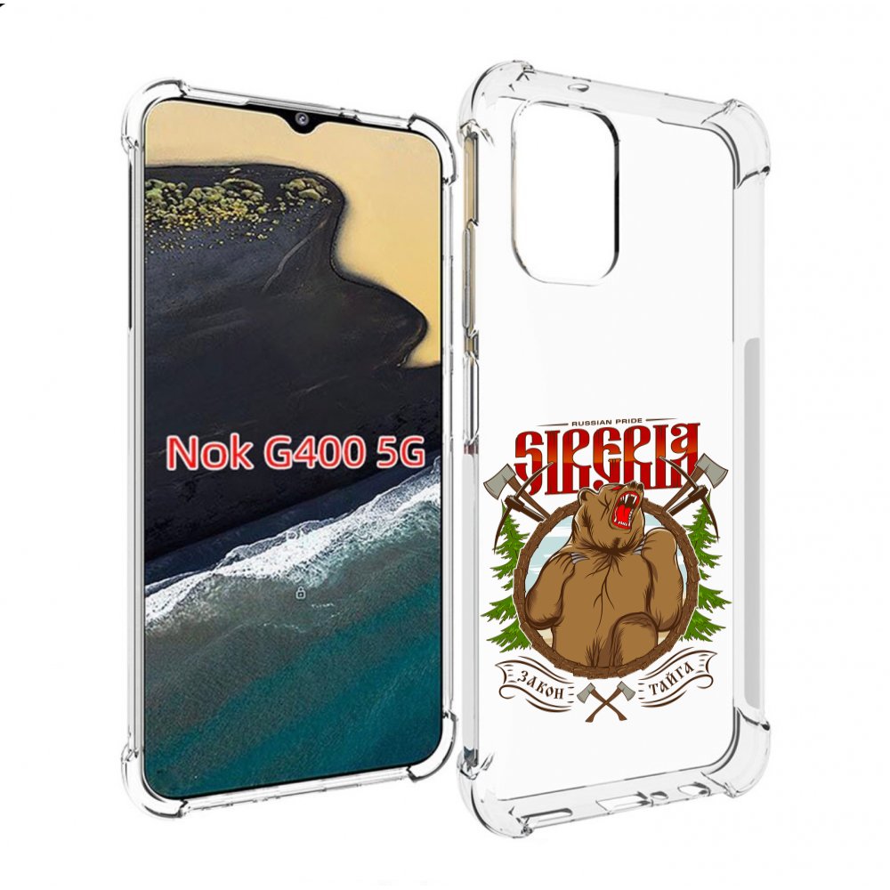 

Чехол MyPads Тайга для Nokia G400 5G, Прозрачный, Tocco