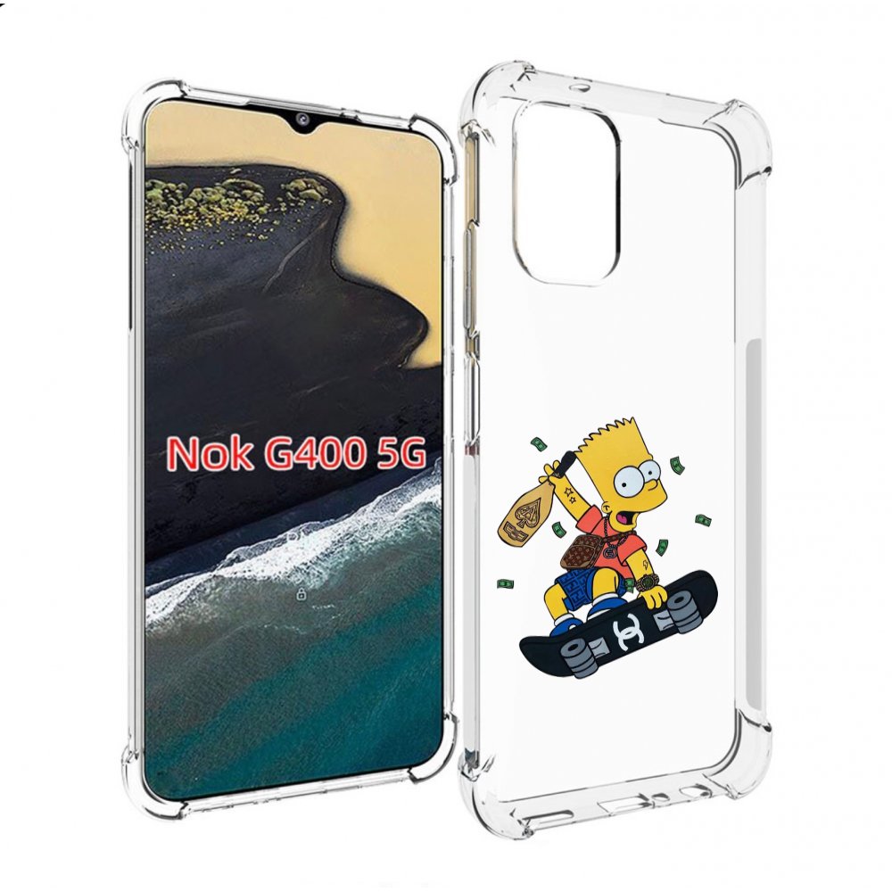 

Чехол MyPads барт-скейтер детский для Nokia G400 5G, Прозрачный, Tocco